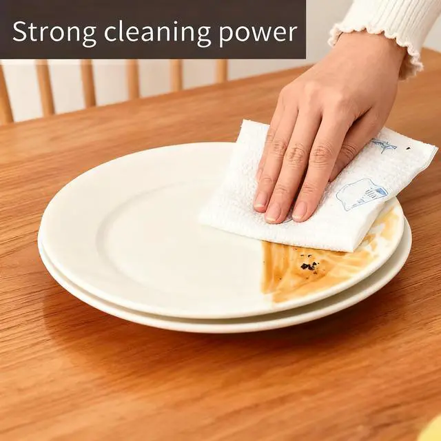 Alt view image 3 of 7 - (Use 1000-2000 Times), Lazy Rags, Disposable Kitchen Paper Towels, Washable Wet and Dry Towels, Rags, Non-Stick Oil Rags, degreasing Towels, Household Cleaning Rags, Cleaning Supplies