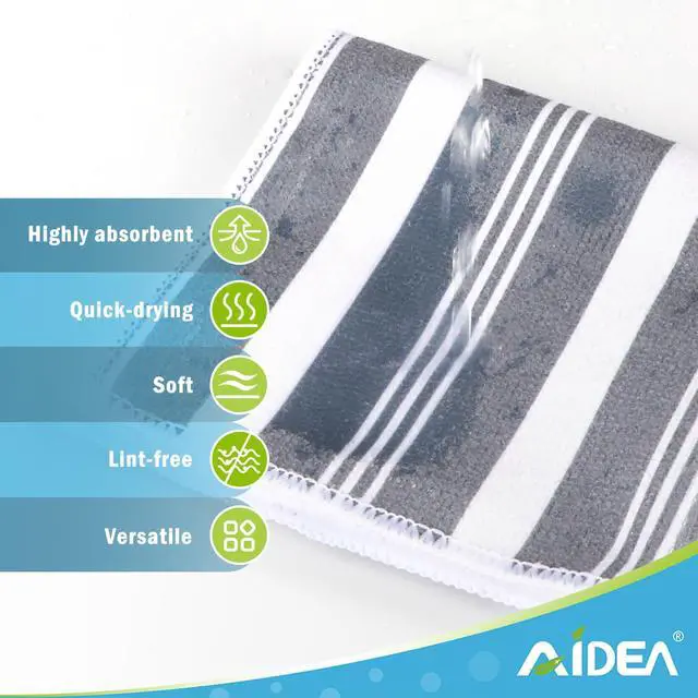 Alt view image 5 of 7 - Kitchen Towels, Absorbent Dish Towels for Kitchen, Soft Dish Cloth for Home, Multi-Purpose DishCloths for Household Cleaning and Drying, 11 x 11, 8 Pack