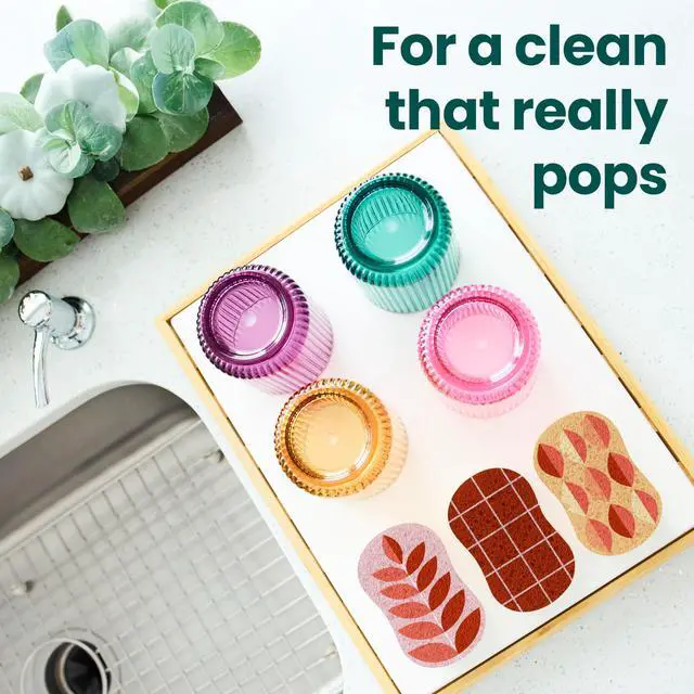 Alt view image 5 of 7 - Harvest Pop Up Kitchen Sponges, Autumn Pattern, 3 Count