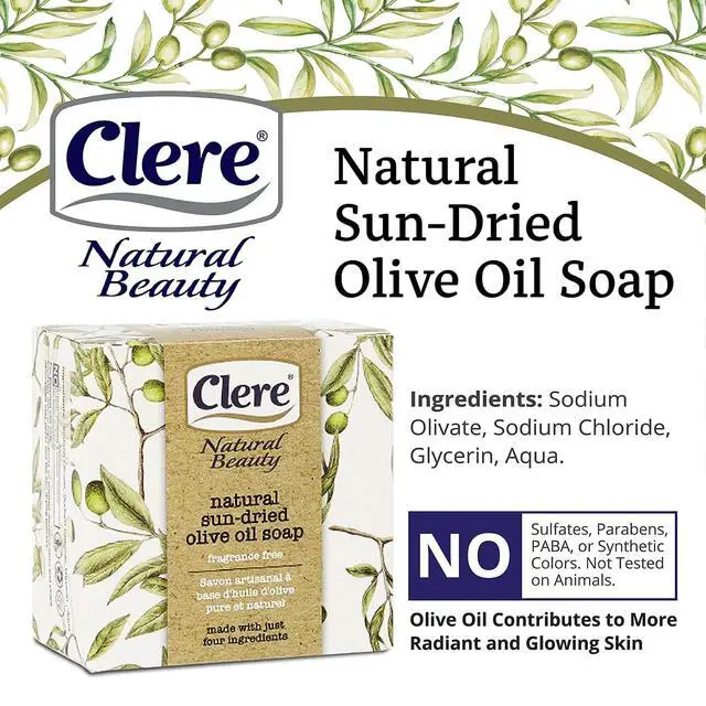 Alt view image 2 of 6 - Natural Olive Oil Soap Bar Handmade with 100% Natural Ingredients Gentle & Fragrance-Free, 200 Grams