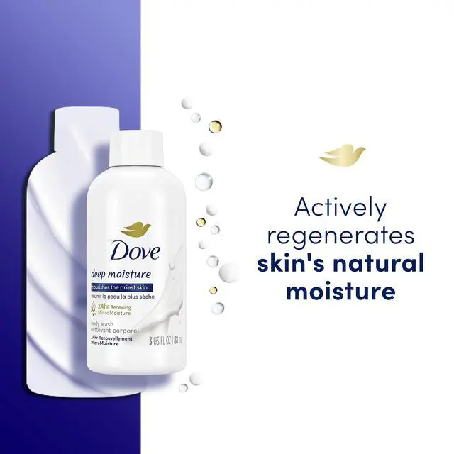 Alt view image 5 of 6 - Body Wash Deep Moisture for 24hr Lotion-Soft Skin Moisturizing Skin Cleanser with No Sulfates No Parabens 3 oz