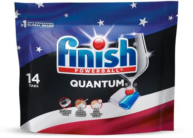 Main image of Quantum Dishwasher Pods, Dishwasher Detergent Dish Soap, Fresh Scent, 14 Count