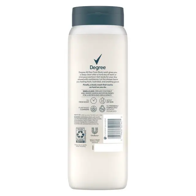Alt view image 2 of 7 - All Day Fresh Body Wash Fresh Coconut Deep Cleansing 20 oz