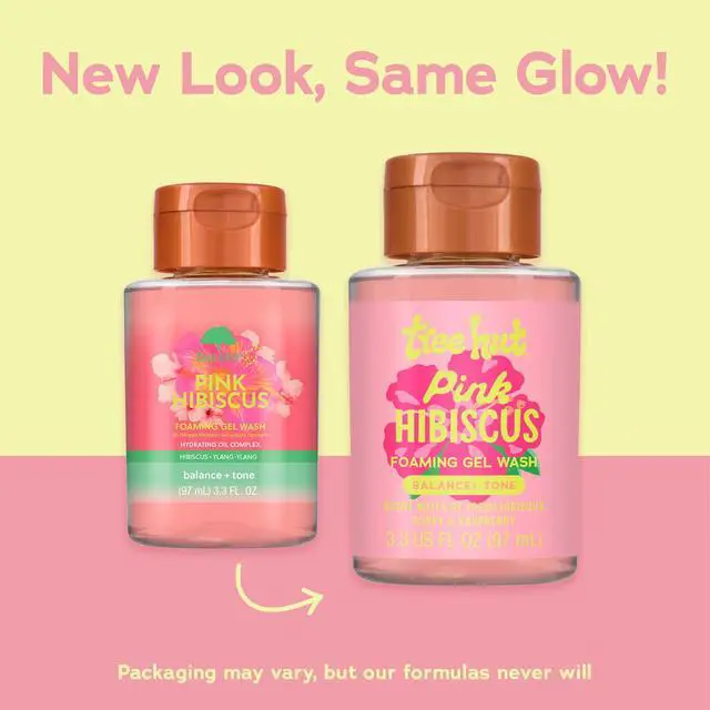 Alt view image 2 of 7 - Pink Hibiscus Mini Body Wash, Travel Size Shower Gel w/Shea Butter & Essential Oils, Soft Smooth Skin, Gentle Cleanser For All Skin Types, TSA Approved, Self Care Gifts for Women, 3.3 Fl Oz