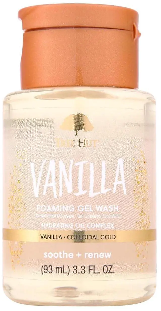 Main image of Vanilla Mini Body Wash, Travel Size Shower Gel w/Shea Butter & Essential Oils, Soft Smooth Skin, Gentle Cleanser For All Skin Types, TSA Approved, Self Care Gifts for Women, 3.3 Fl Oz