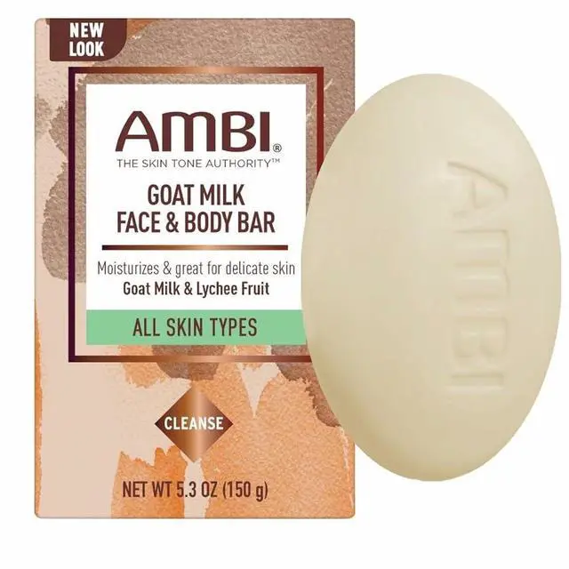 Main image of Goat Milk Face & Body Bar, Moisturizing Formula for All Skin Types, Gentle Enough for Delicate Skin, Fragrance-Free, Hypoallergenic, Non-Comedogenic, Vegan, and Cruelty-Free, 5.3 Ounce