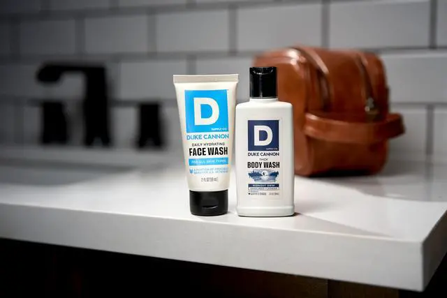 Alt view image 5 of 5 - THICK High Viscosity Travel Size Body Wash for Men - 3 fl oz - Midnight Swim - Sandalwood + Lavender Scent - Mineral-Enriched, Cleansing Shower Gel