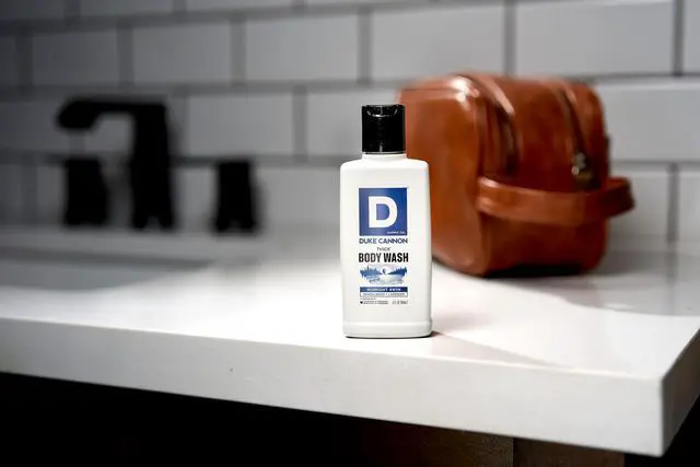 Alt view image 4 of 5 - THICK High Viscosity Travel Size Body Wash for Men - 3 fl oz - Midnight Swim - Sandalwood + Lavender Scent - Mineral-Enriched, Cleansing Shower Gel