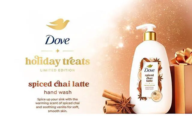 Alt view image 5 of 5 - Limited Edition Holiday Treats Liquid Hand Wash for Deep Nourishment Spiced Chai Latte 12 oz