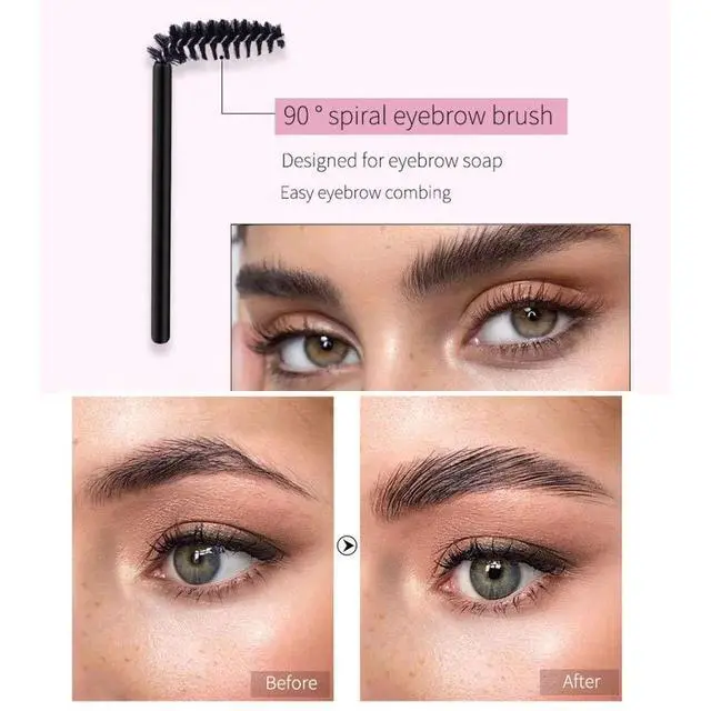 Alt view image 3 of 7 - 4D Brows Gel Long Lasting Eyebrow Setting Gel Waterproof Eyebrow Makeup Balm Pomade Cosmetics (0.7 Ounce (Pack of 1))