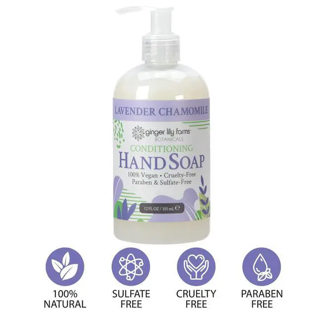 Alt view image 4 of 6 - Botanicals Conditioning Liquid Hand Soap Refill, 100% Vegan & Cruelty-Free, Lavender Chamomile Scent, 12 Fl Oz