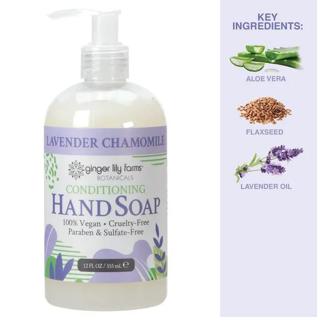 Alt view image 5 of 6 - Botanicals Conditioning Liquid Hand Soap Refill, 100% Vegan & Cruelty-Free, Lavender Chamomile Scent, 12 Fl Oz