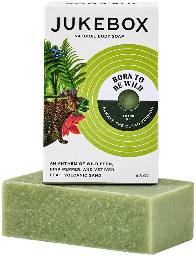 Main image of Soap,Born to Be Wild Scent, Natural Bar Soap for Women, Medium Scrub, Cold Process, Bath Soap, No Harmful Ingredients, All Skin Types, Wild Fern,Pink Pepper,Vetiver-a Dr. Squatch Brand-4.5oz