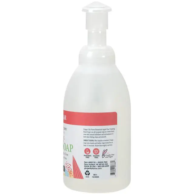 Alt view image 2 of 6 - Botanicals All-Purpose Foaming Hand Soap Refill, 100% Vegan & Cruelty-Free, Apple Pear Scent, 20 Fl Oz (Pack of 1)