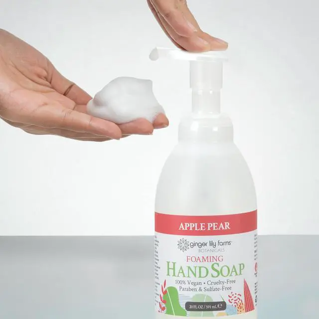 Alt view image 6 of 6 - Botanicals All-Purpose Foaming Hand Soap Refill, 100% Vegan & Cruelty-Free, Apple Pear Scent, 20 Fl Oz (Pack of 1)
