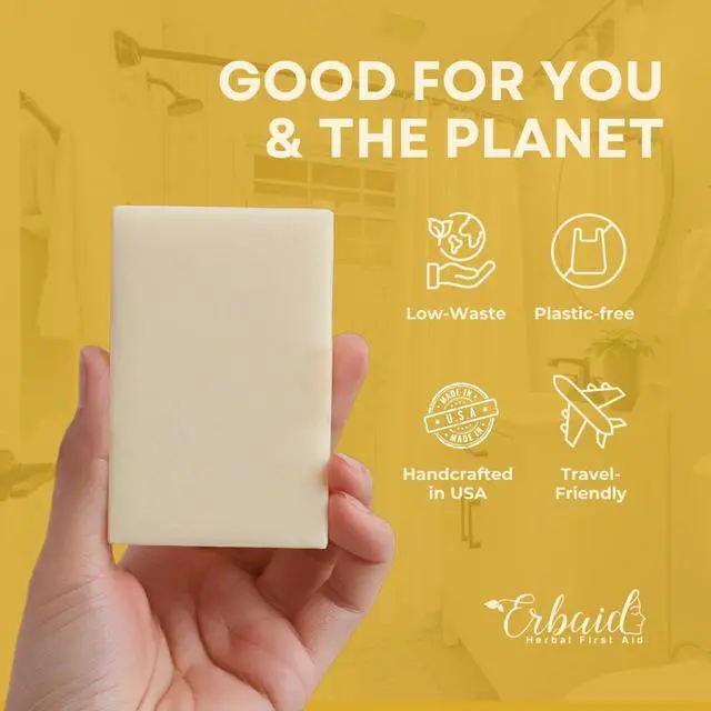 Alt view image 6 of 7 - Oil Shampoo Bar Natural Shampoo Bar for Hair, Hydrating Solid Shampoo Bar for Soft, Shiny, Healthy-Looking Hair Aloe Vera, Oat Protein Plastic Free, Travel Friendly Hair Soap Made in USA