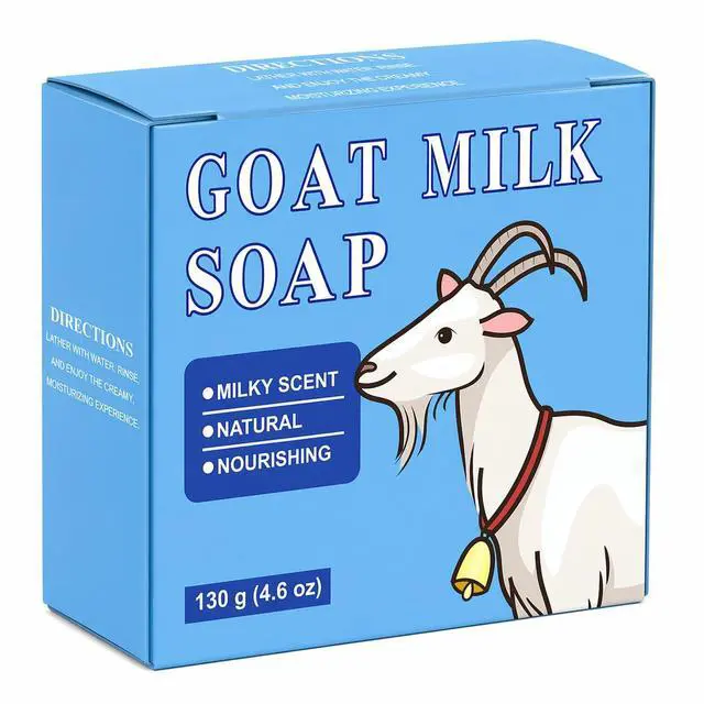 Main image of Milk Soap Bar, Natural Nourishing Milky Scent, 130g