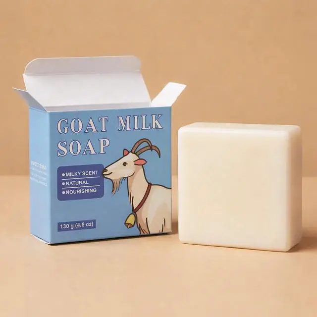 Alt view image 4 of 5 - Milk Soap Bar, Natural Nourishing Milky Scent, 130g