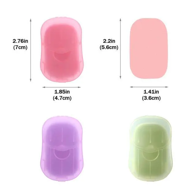 Alt view image 5 of 7 - 3 Boxes (150 Sheets) Hand Washing Soap Sheets for Outdoor Travel,Portable Hiking Washing Hand Paper Soap for Travel, Party, School, Camping