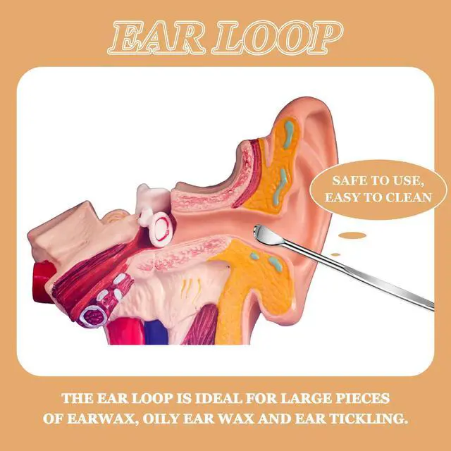 Alt view image 4 of 7 - 10 Pcs Metal Ear Cleaner Stainless Steel Ear Pick Portable Metal Earwax Curette Ear Cleaner Tool for Adult