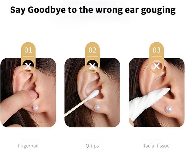 Alt view image 5 of 6 - 6 Pcs Ear Wax Removal Kit,Ear Cleaner Tools: Mini Portable Ear Scope with Stainless Steel 360° Spiral Ear Massage Cleaning Tool for Adults Kids - Ear Wax Remover with Storage Box