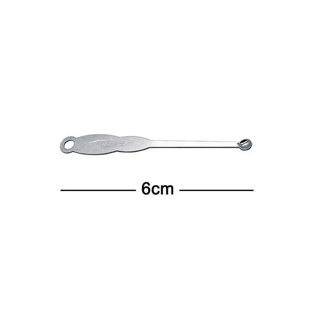 Alt view image 2 of 3 - 10pcs Sliver Metal Ear Spoon Earwax Curette Remover Earpick Tool Hanging Clean Tool for Ear Key Hanging Key Pendant for Adult Children