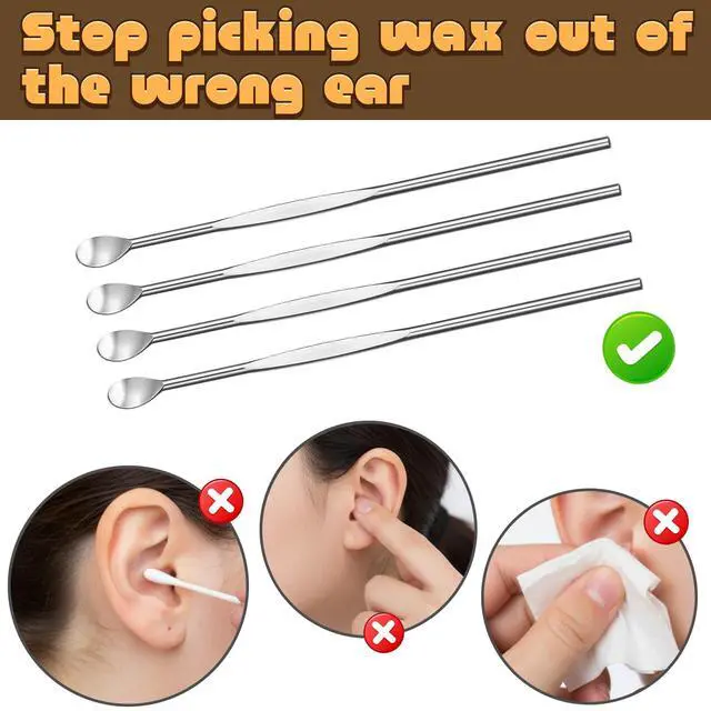 Alt view image 3 of 7 - 50Pcs Stainless Steel Wax Carving Tool, Ear Spoon Metal Ear Cleaner Portable Ear Pick Earwax Curette Ear Cleaner Tool Clay Sculpting Tools for Wax Modeling Sculpting and Shaping Engrave