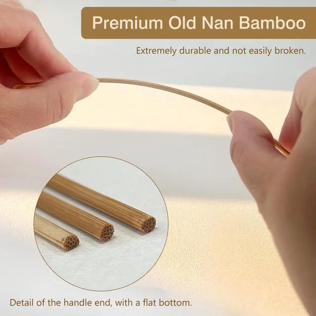 Alt view image 6 of 7 - 3PCS Handcrafted Coal Bamboo Ear Spoon, Ear Wax Removal Tool