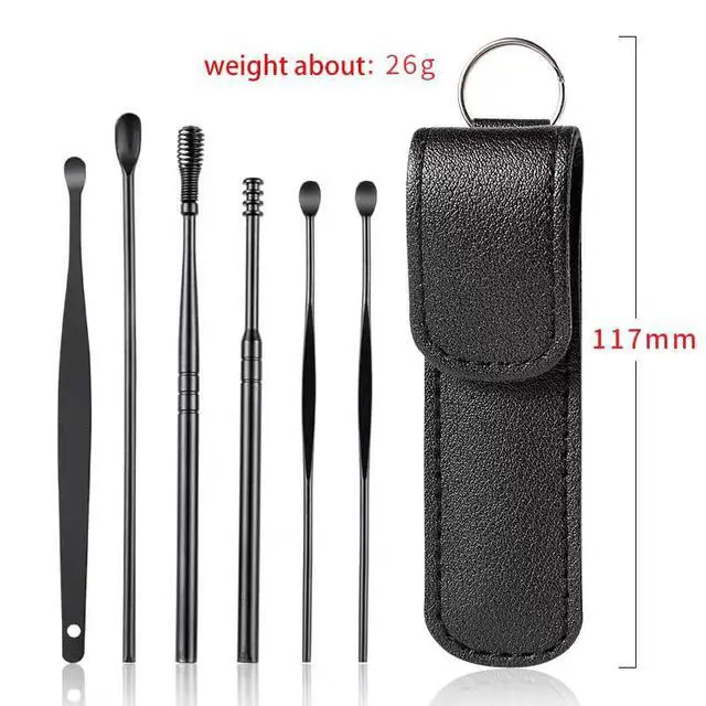 Alt view image 4 of 6 - 18 Pcs Ear Wax Removal Kit- Ear Cleaner Tool Stainless Steel- Portable Spiral Cleaning Tools with Storage Box for Adults (18 Pcs)