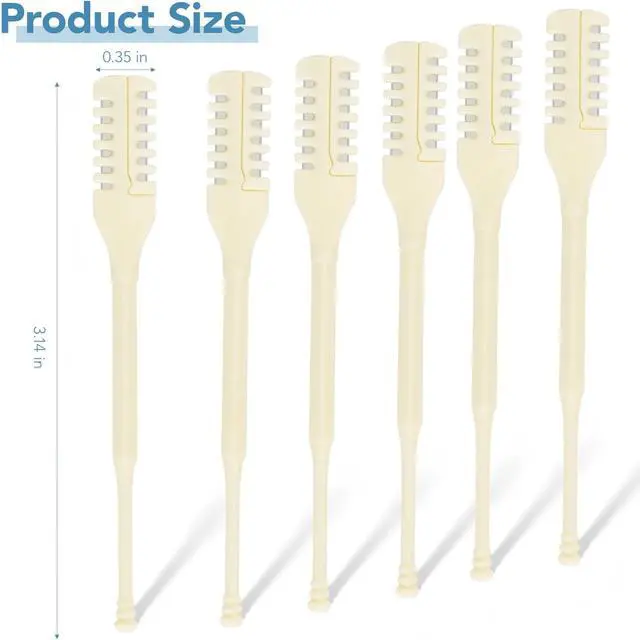 Alt view image 7 of 7 - 10pcs Manual Nose Hair Trimmer, Nostril Hair Remover, Portable Travel Home Daily Use Essentials with Ear Pick for Men & Women