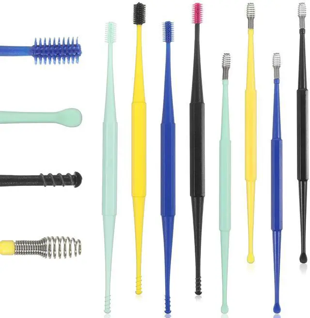 Main image of 8 Pcs Spiral Ear Wax Removal Tool, Silicone Ear Cleaning Kit Reusable Silicone Ear Cleaner Safe Ear Scratcher Soft Ear Wax Cleaner Tool Earwax Removal Tools for Olders Adult Kids