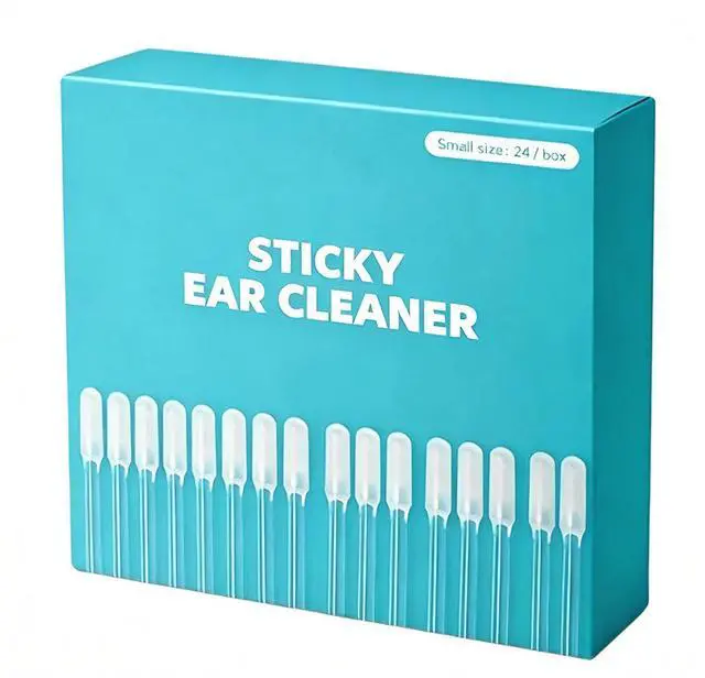 Main image of Sticky Ear Cleaning Stick for Adults, Sticky Cleaning Ear Stick, Gentle Earwax Removal Sticky Cleaner Stick for Safe Ear Cleaning 24Pcs
