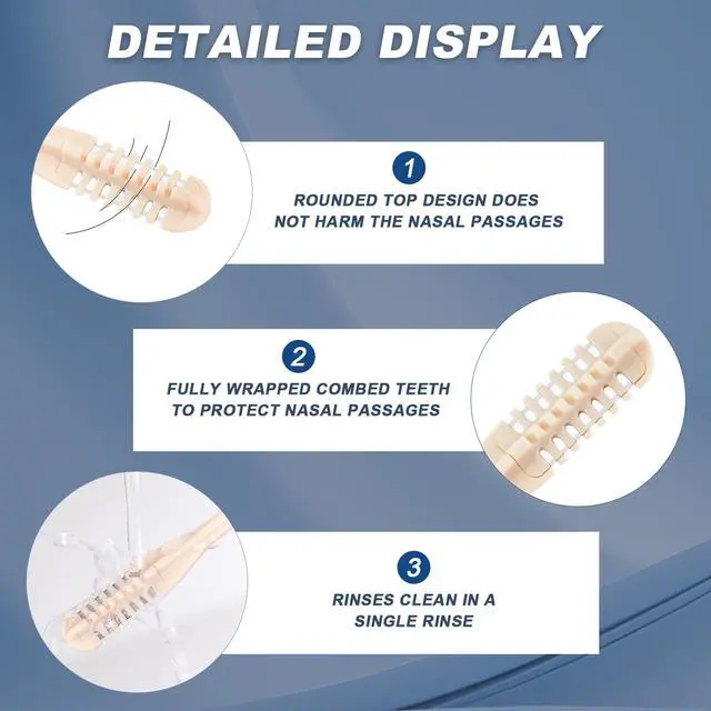 Alt view image 3 of 7 - 10PCS Nasal Hair Cutter,2025 Upgraded Manual 360° Rotating Nostril Hair Removal Tool,2 in 1 Noses Hairs Knife with Earpick,Portable Manual Nose Hair Trimmer for Women Men Travel Essentials
