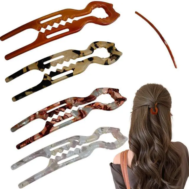 Main image of 4 Pcs French Hair Pin, Elegant Hair Accessories, French Twist Hair Pin for Women Girls, Elegant Hair Clips for Everyday Use