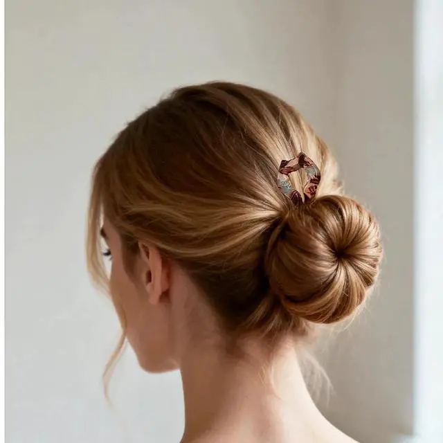 Alt view image 5 of 7 - 4 Pcs French Hair Pin, Elegant Hair Accessories, French Twist Hair Pin for Women Girls, Elegant Hair Clips for Everyday Use