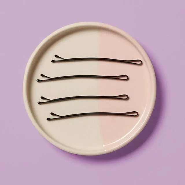 Alt view image 4 of 5 - 2.5 Curved Black Bobby Pins, Large Flat Hair Pins with Ball Tips for Long & Thick Hair, Updos, Flyaways, Protective Hairstyles & Doobie Wraps, Hair Accessories for Women, 40 Count