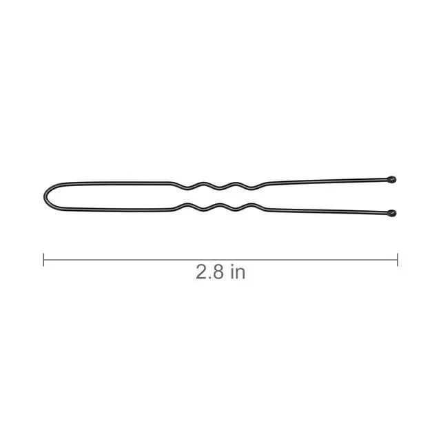 Alt view image 2 of 4 - 2.8 Inch U Shaped Hair Pins for Women Girls, Long Hair Pin Bobby Pin for Secure Bun Hairstyles, 100 Count (Black)