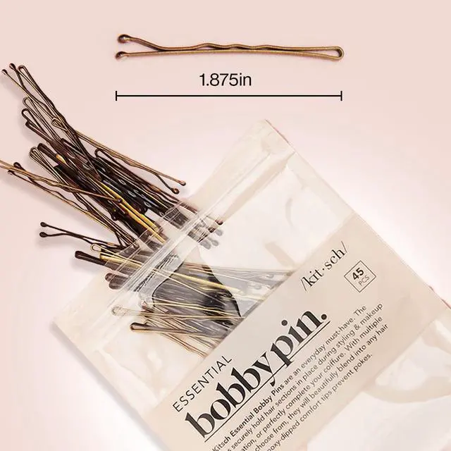 Alt view image 2 of 7 - Kitsch Blonde Bobby Pins - 1.87 Inches | Ideal for Blonde, Thick & Thin Hair | Hair Styling Accessories for Kids, Girls and Women | Stylish and Secure Hair Pin | Ideal Gifts for Women - 45 pcs