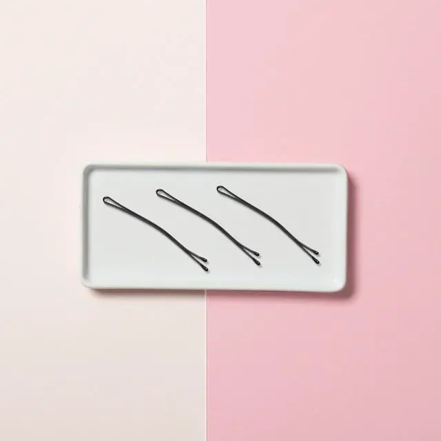Alt view image 6 of 7 - XL 3" Curved Black Bobby Pins 40-count for Thick Hair, Non Slip Professional Hair Pins for Women, Strong Hold Black Styling Pins for Buns, Updos, French Twists, Roller Sets & Bridal Hair