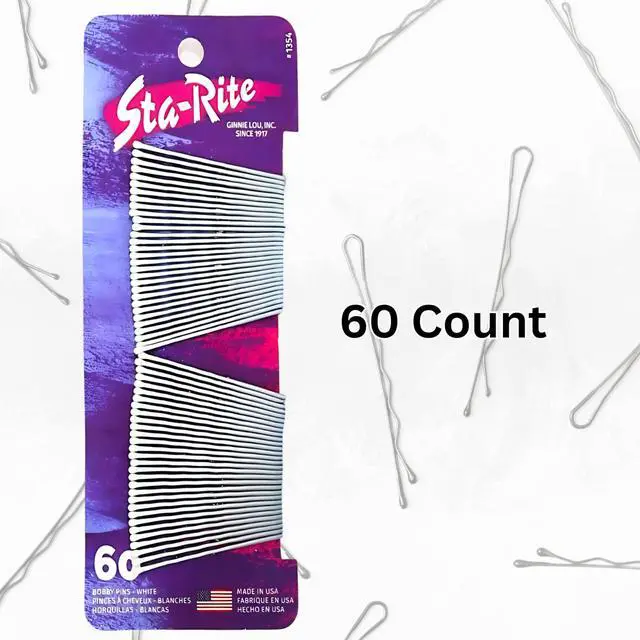 Alt view image 3 of 7 - White Bobby Pins - 60 count
