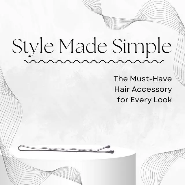 Alt view image 3 of 7 - Silver Hair Pins, 60-Count Pack