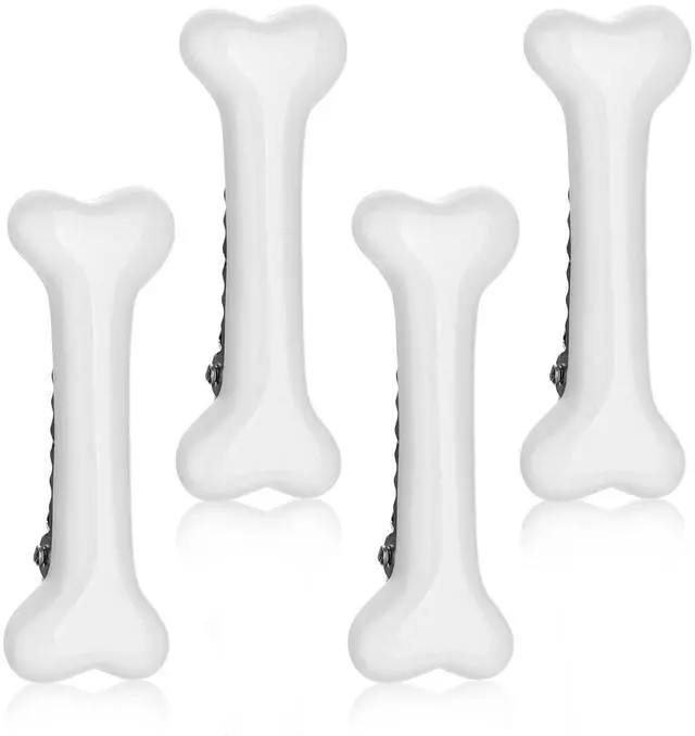 Main image of 4 Pieces Bone Hair Clip Skull Skeleton HairPins Side Hair Clip Cosplay Costume Decorative Hair Pins Clips Accessories Barettes for Women Girls