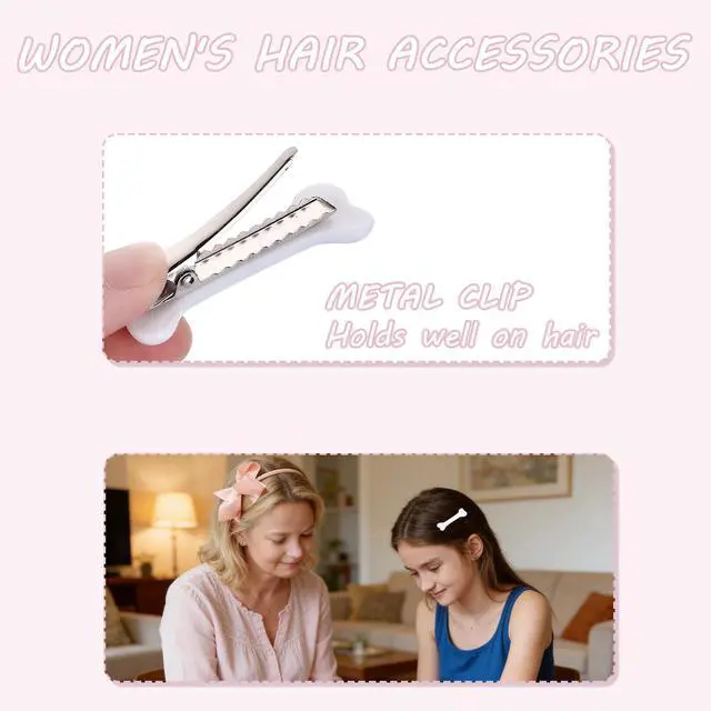 Alt view image 3 of 7 - 4Pcs Bone Hair Clip White Bones Hairpins for Women Hair Accessories for Halloween Cosplay Costume Party Daily Wear Hair Pins White Dog Bone Alligator Clips