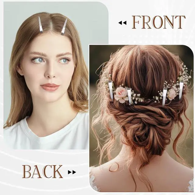 Alt view image 5 of 7 - 50 Pack Duck Billed Clips 1.75 Inch Single Prong Metal Alligator Clip Durable Silver Hair Pins for Women Curl Dread Extension Setting Salon DIY