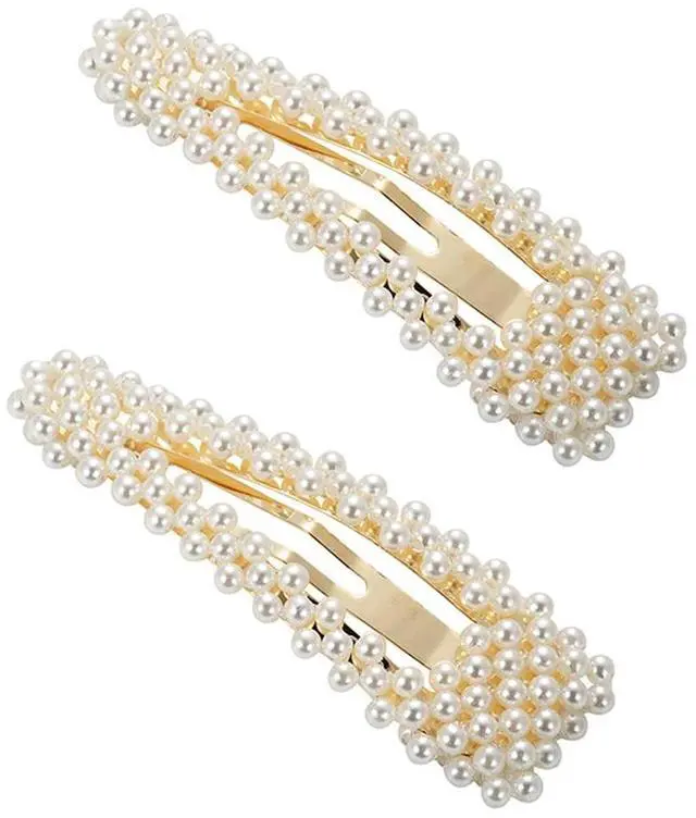 Main image of Large Hair Clips Pins Barrette Ties Hair for Bridesmaid Girls Women Childrens Gifts Party Wedding Daily Styling