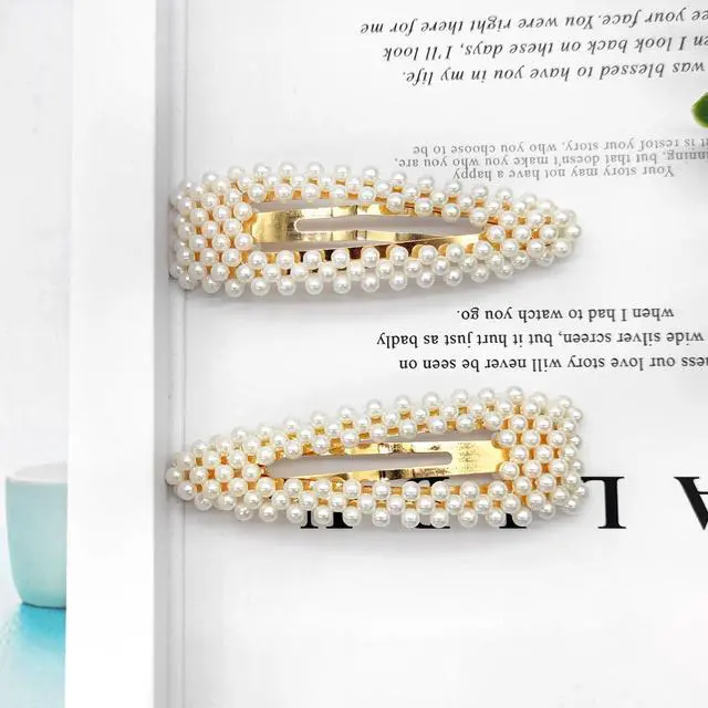Alt view image 6 of 7 - Large Hair Clips Pins Barrette Ties Hair for Bridesmaid Girls Women Childrens Gifts Party Wedding Daily Styling