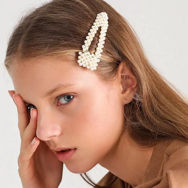 Alt view image 5 of 7 - Large Hair Clips Pins Barrette Ties Hair for Bridesmaid Girls Women Childrens Gifts Party Wedding Daily Styling