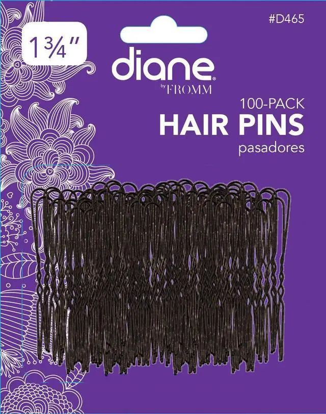 Main image of 1.75" Hair Pins, Black, 100 Pins per Card