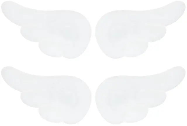 Main image of Angel Wings Hair Clips 4Pcs Cute Cartoon Wing Hairpin Hair Barrettes for Women Halloween Party Dress Up Costume Decoration (White)