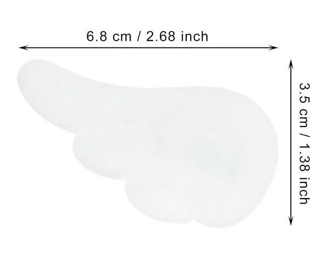 Alt view image 2 of 6 - Angel Wings Hair Clips 4Pcs Cute Cartoon Wing Hairpin Hair Barrettes for Women Halloween Party Dress Up Costume Decoration (White)